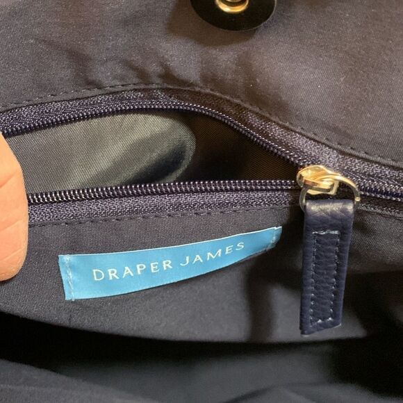 Draper James straw handbag with floral scarf - Picture 11 of 11